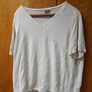 White sweater blouse